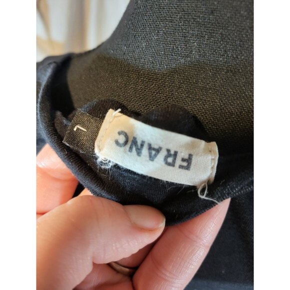 Franc Size Large Black Long Sleeve Shirt Made In Canada - Picture 5 of 6